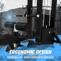 Black weight machine for SFE Lat Pulldown & Low Row Combo with 250lb weight stack