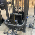 Black weight machine for fitness training on SFE Commercial 4 Station Jungle Gym for first responders