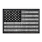 Black and white distressed American Flag patch for velcro loop surface attachment