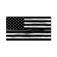 Black and white American flag with wavy stripes for Firefighter American Flag Gift