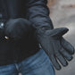 Black M-Tac Gloves Soft Shell Thinsulate with adjustable wrist straps for winter warmth