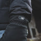 Black winter jacket sleeve featuring logo patch for M-Tac Gloves Soft Shell Thinsulate