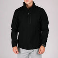Black tactical jacket with hand pocket for Tactical Jacket Bravo protection and style
