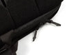 Black zipper pull with cord attachments for durable Sporting Rifle Case shoulder strap