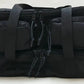 Black zippered tote bag with suede leather wrap in Wildland Fire Gear Bag 2 Compartment Funes Style