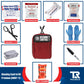 Bleeding Control Kit by True Rescue - Premium Kit (With NuStat Hemostatic Dressing) / Orange / SWAT-T Tourniquet