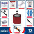Red Bleeding Control Kit by True Rescue with Sam XT Tourniquets and first aid supplies