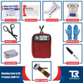 Red Bleeding Control Kit by True Rescue with Sam XT Tourniquets and first aid supplies