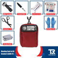 Red Bleeding Control Kit by True Rescue with SAM XT Tourniquets and emergency supplies