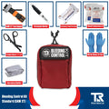 Red Bleeding Control Kit by True Rescue with SAM XT Tourniquets and emergency supplies