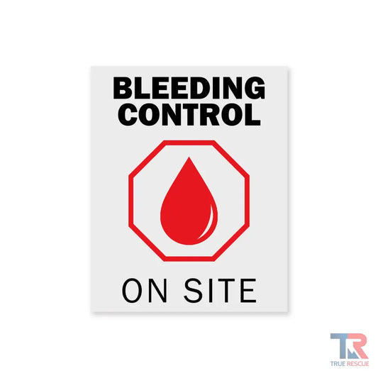 Bleeding Control On Site Decal - Bleeding Control Sign