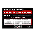 Advanced Bleeding Prevention Kit for Life Threatening Situations with medical supplies