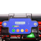 Blue electricity display with buttons on LINE2design-USA stair climbing hand truck dolly