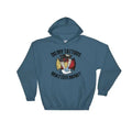 Blue hoodie featuring a tattoo graphic, perfect for a firefighter who values tattoos matter