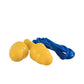 Blue jump rope with yellow handles alongside Silicone Tri-Flange Corded Earplugs