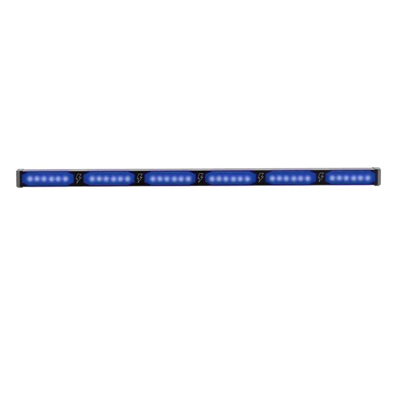 Blue LED light bar on UBL U-Lite 600 Stick Light for first responders