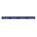 Blue LED light bar with lightning bolt symbols on UBL U-Lite 400 Stick Light for first responders
