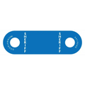 Blue metal bottle opener with SHERIFF text, part of the Sheriff DoorJamm collection