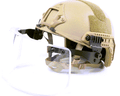 Front view of the Spec Ops Ballistic Helmet highlighting its multi-layer construction, offering reliable protection as a tactical ballistic helmet.