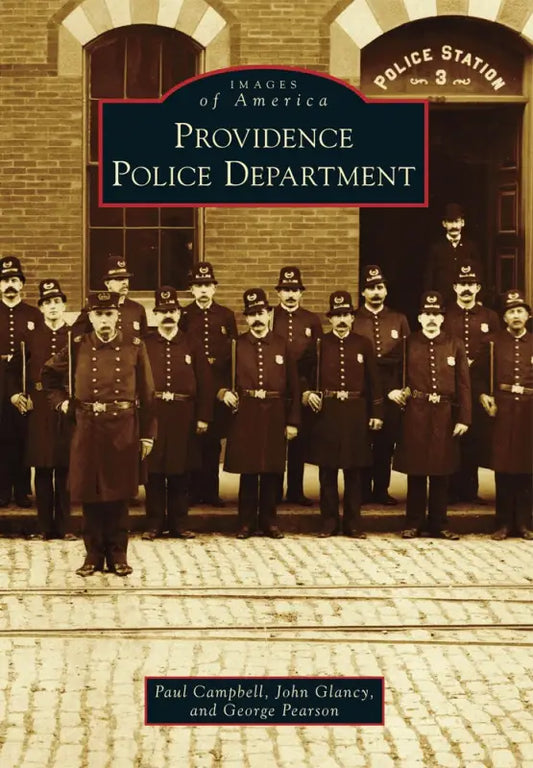 Book cover featuring a historic photo of Providence Police Department officers in uniform