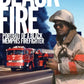 Black Fire book cover featuring a Black firefighter with fire truck in background