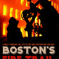 Book cover of Boston’s Fire Trail showcasing silhouetted firefighters and glowing background