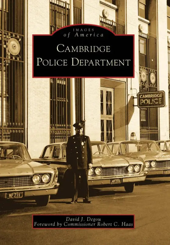 Book cover titled Cambridge Police Department with vintage black and white photo