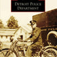 Vintage police officer on motorcycle book cover for Detroit Police Department
