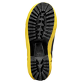 Boot sole with yellow trim on a premium Rubber Firefighter Boot for durability and grip