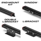 Mounting bracket options for Feniex Fusion-S 200 Stick Light used by first responders