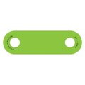 Bright green Plain DoorJamm bottle opener with two circular holes for first responders