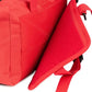 Bright red Scherber Vehicle IFAK with straps and fabric detailing for emergency use