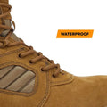 Brown waterproof Mag Shield Suede Leather Work Boot for greater strength and durability