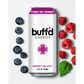 Buff’d Energy Berry Blast can with blueberries and raspberries in Buff’d Energy variety pack