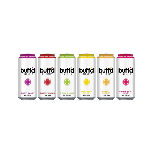 Buff'd Energy Variety Pack of Six Cans in Different Flavors - Chief Miller Apparel