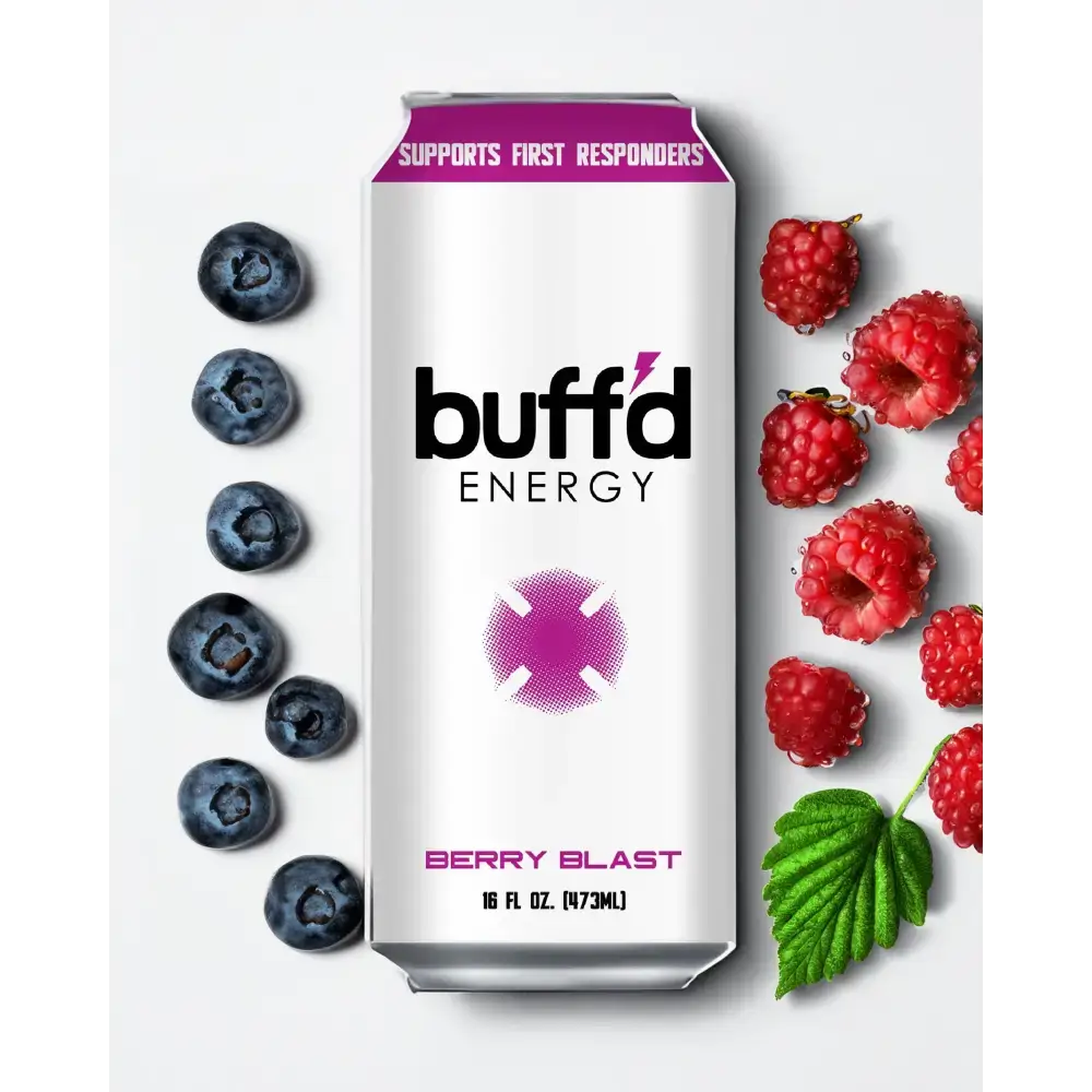 Buff'd Energy Berry Blast Drink for Smooth, Crash-Free Energy - Chief Miller Apparel