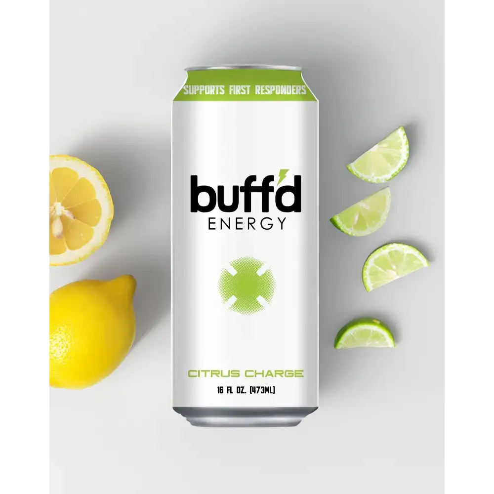 Buff'd Energy Citrus Charge 12 Pack for Smooth, Crash-Free Energy - Chief Miller Apparel