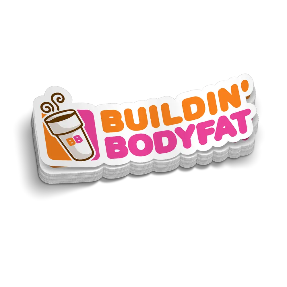 Buildin’ Bodyfat - Hard Hat Decal - Decal