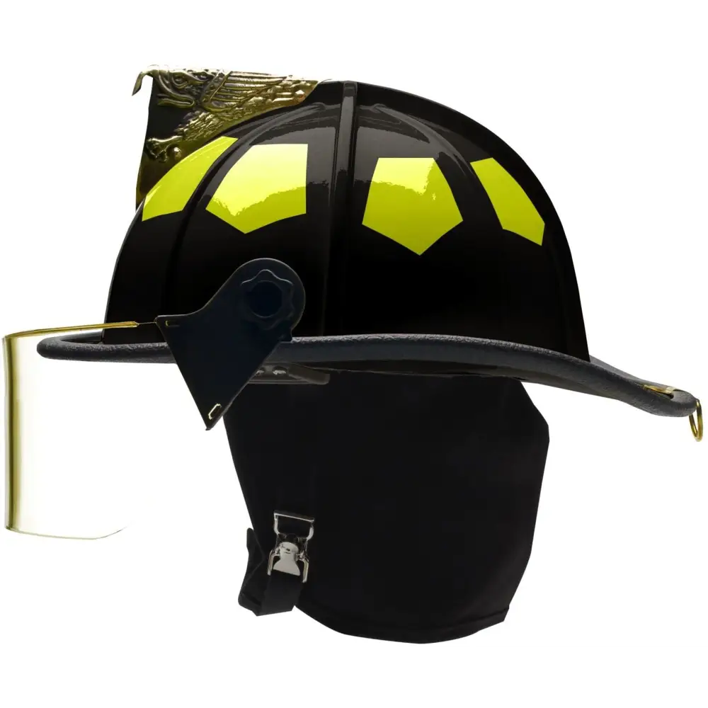 Bullard | UST Super Lightweight Helmet with 4″ Face Shield and 6″ Brass Eagle - Chief Miller Apparel