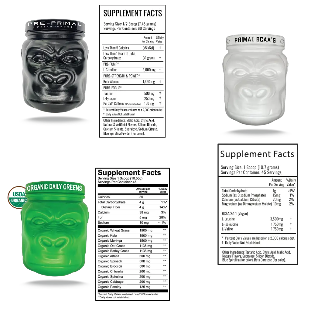 Preprimal Value Bundle with Nutritional Supplements for Firefighters and First Responders