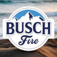 Busch Fire Sticker - Chief Miller Apparel