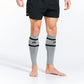 Chief Miller Compression Sleeves>Calf Sleeves Calf Sleeves, Grey with Black Stripes Apparel