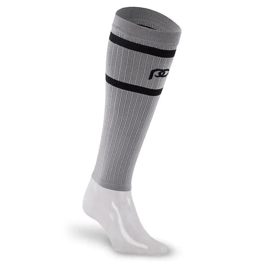 Chief Miller Compression Sleeves>Calf Sleeves Calf Sleeves, Grey with Black Stripes Apparel