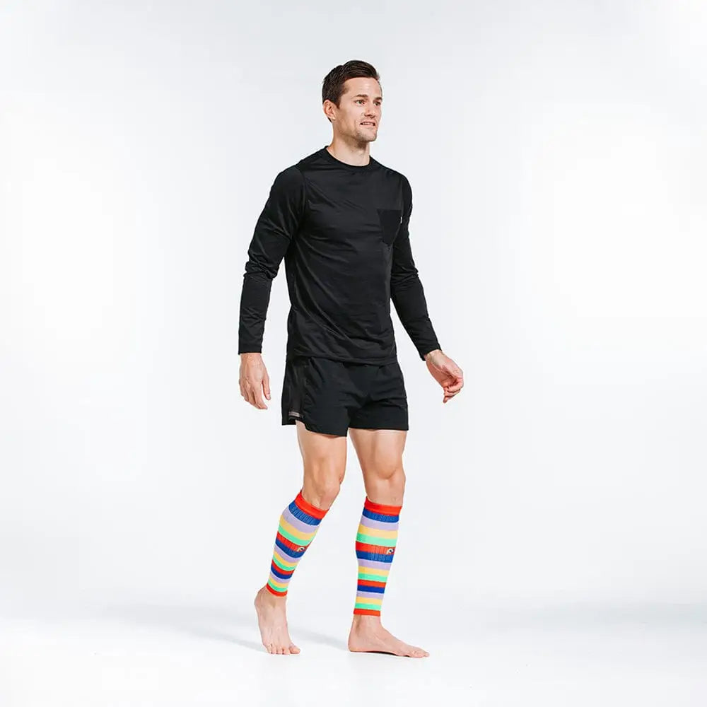 Calf Sleeves, Multicolor Stripe - Chief Miller Apparel