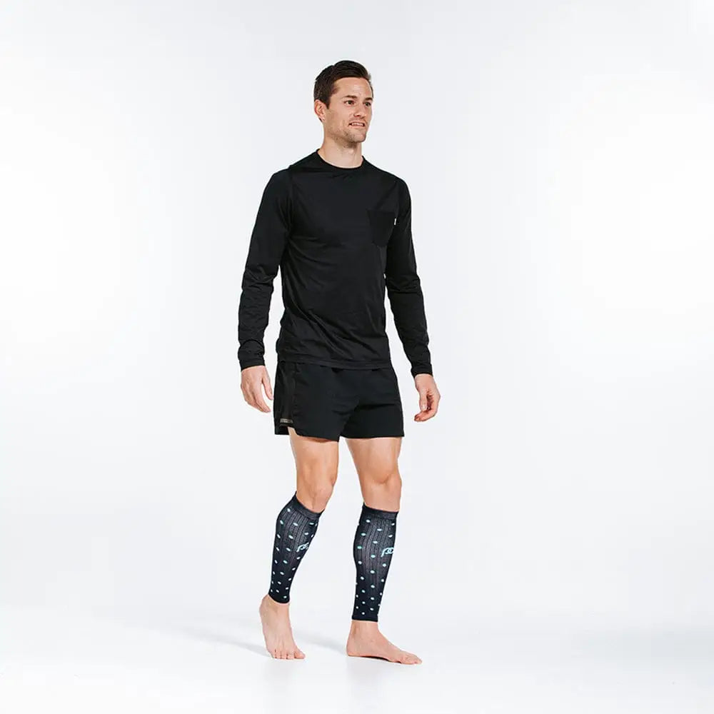 Chief Miller Compression Sleeves>Calf Sleeves Calf Sleeves, Navy Dots Apparel