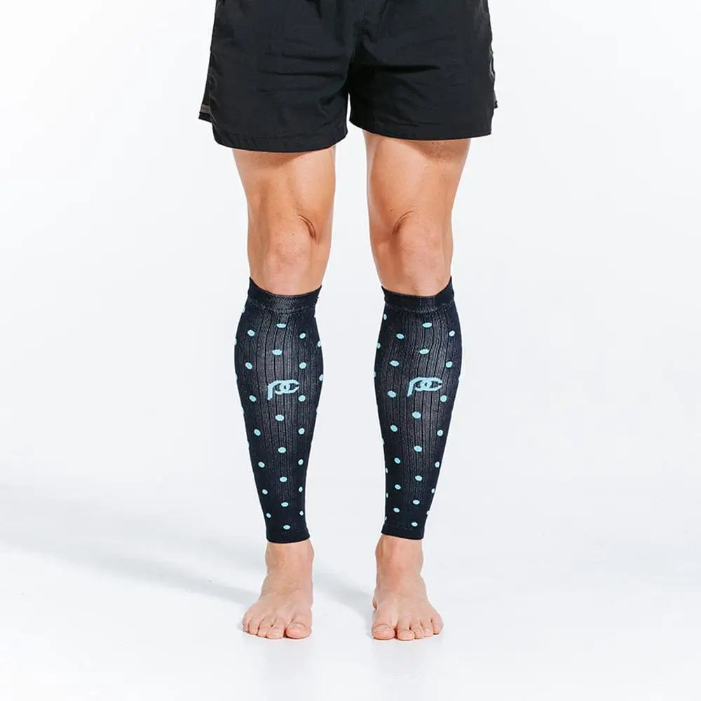 Chief Miller Compression Sleeves>Calf Sleeves Calf Sleeves, Navy Dots Apparel