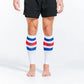 Chief Miller Compression Sleeves>Calf Sleeves Calf Sleeves, White, Red and Blue Stripe Apparel