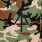 Camouflage fabric with black symbol on Carrier Training Shorts 5 Inseam for concealed carry