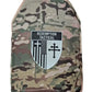 Camouflage-patterned tactical body armor with crest for redemption tactical large size XL plates