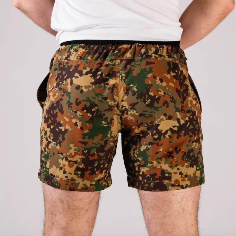 Camouflage print Carrier Training Shorts 5-inch inseam for concealed carry and training